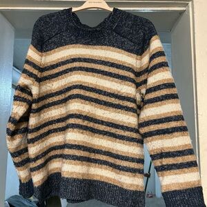 Banana Republic Navy and White Knit Sweater
